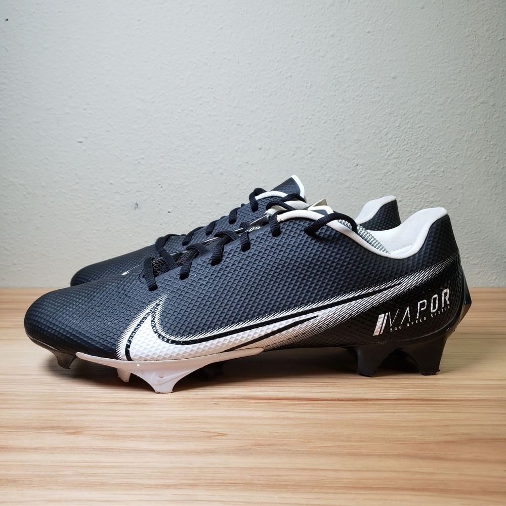 Nike Vapor Edge Speed 360 Football Cleats Dark Gray Black White Swoosh Men's 12